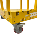 Rack And Roll Safety Dolly Base Model Caster Close Up 150x150