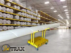 Saw Trax Rug Dolly at work