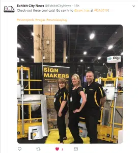 ISA2019 Saw Trax Booth Staff