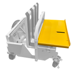 Panel Express Grey Opacity With Shelf Down Transparent 150x150