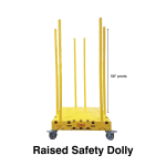 Raised Safety Dolly With Post Dimensions 150x150 Raised Safety Dolly With Post Dimensions 150x150