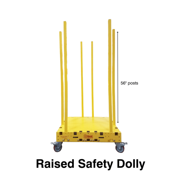 Raised Safety Dolly With Post Dimensions E1745938989888 Raised Safety Dolly With Post Dimensions E1745938989888
