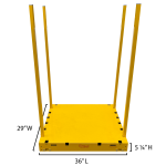 Shuttle Dolly Base Model Dimensions 150x150
