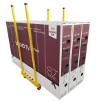 Shuttle Dolly With 3 82in TVs 150x150