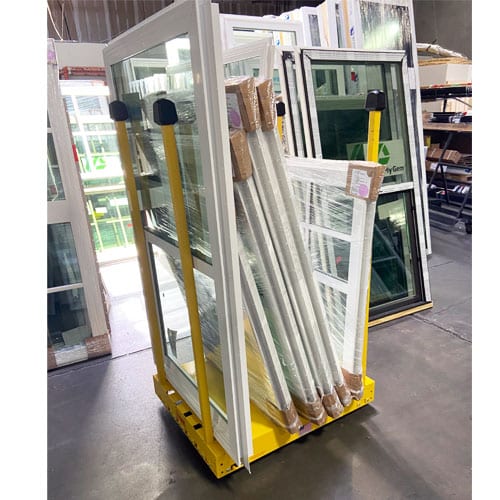 Rubber topper on glass