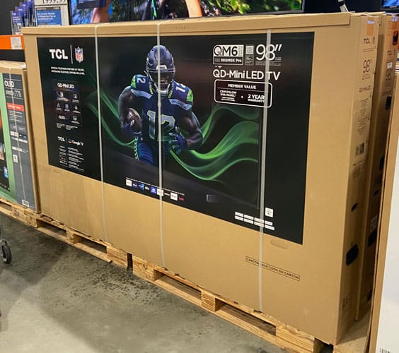 98 inch TV 500