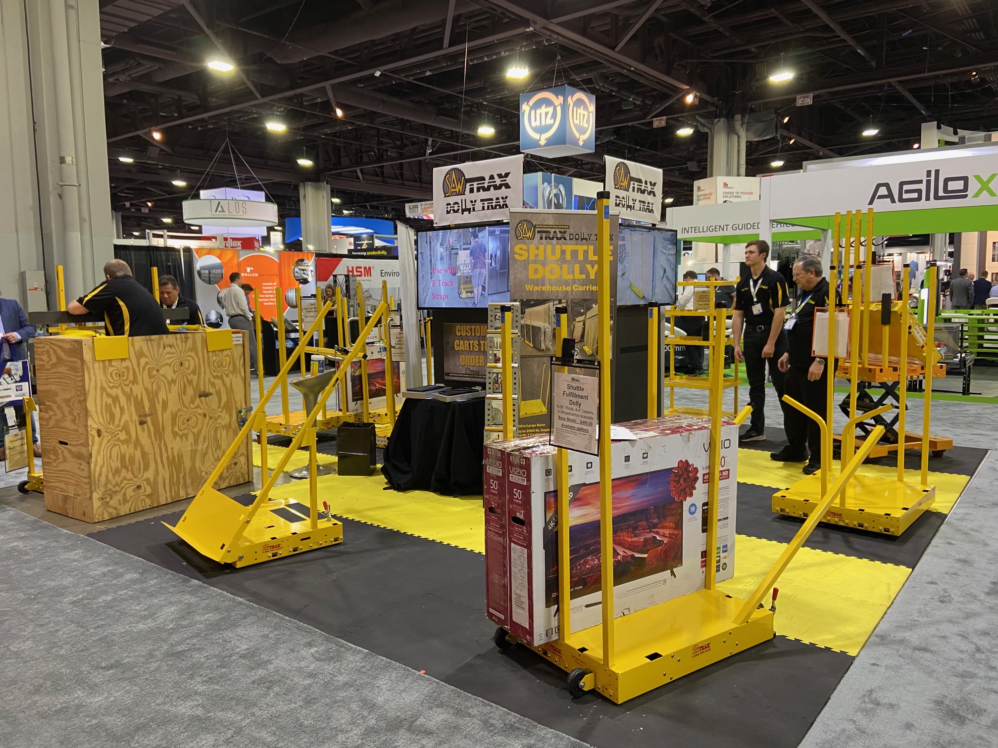 Yel Low Safety Dolly Large TV Transport Contact Saw Trax workplace safety experts and customer support