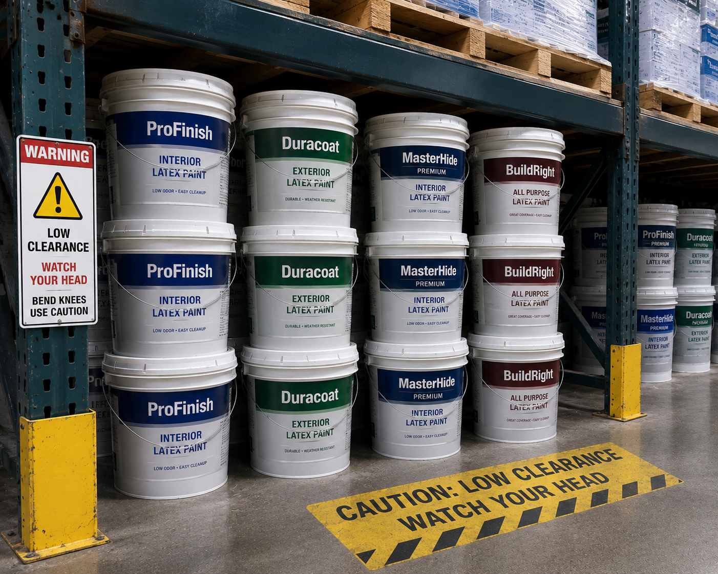 Restocking Paint Buckets Restocking Paint Buckets
