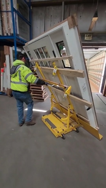 Best Way To Move A Quad Door Set Is A Scoopy Dolly By SawTrax